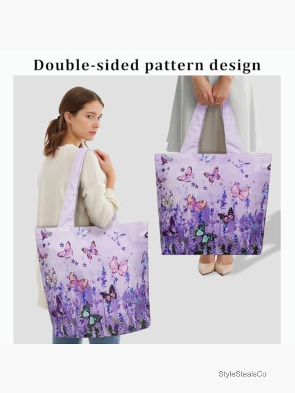 Extra Large Weekender Beach Travel Duffel Bag Waterproof Canvas Carry On Tote - Picture 5 of 7